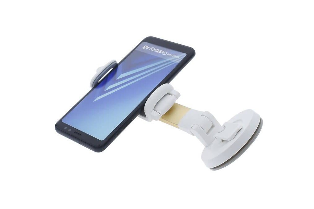 Flexibel Goud Telefoonhouder auto - Universele telefoonhouder Zuignap -Veilig Bellen en Navigeren - Kunststof Flexibel Goud Telefoonhouder auto - Universele telefoonhouder Zuignap -Veilig Bellen en Navigeren - Kunststof