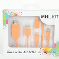 All-in1 Imitatie Micro USB Kabel - Oranje
