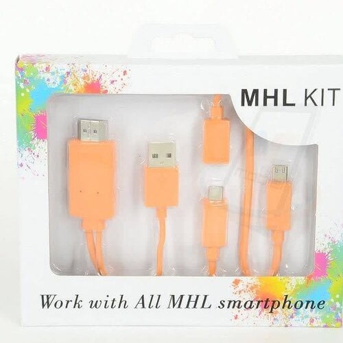 All-in1 Imitatie Micro USB Kabel - Oranje