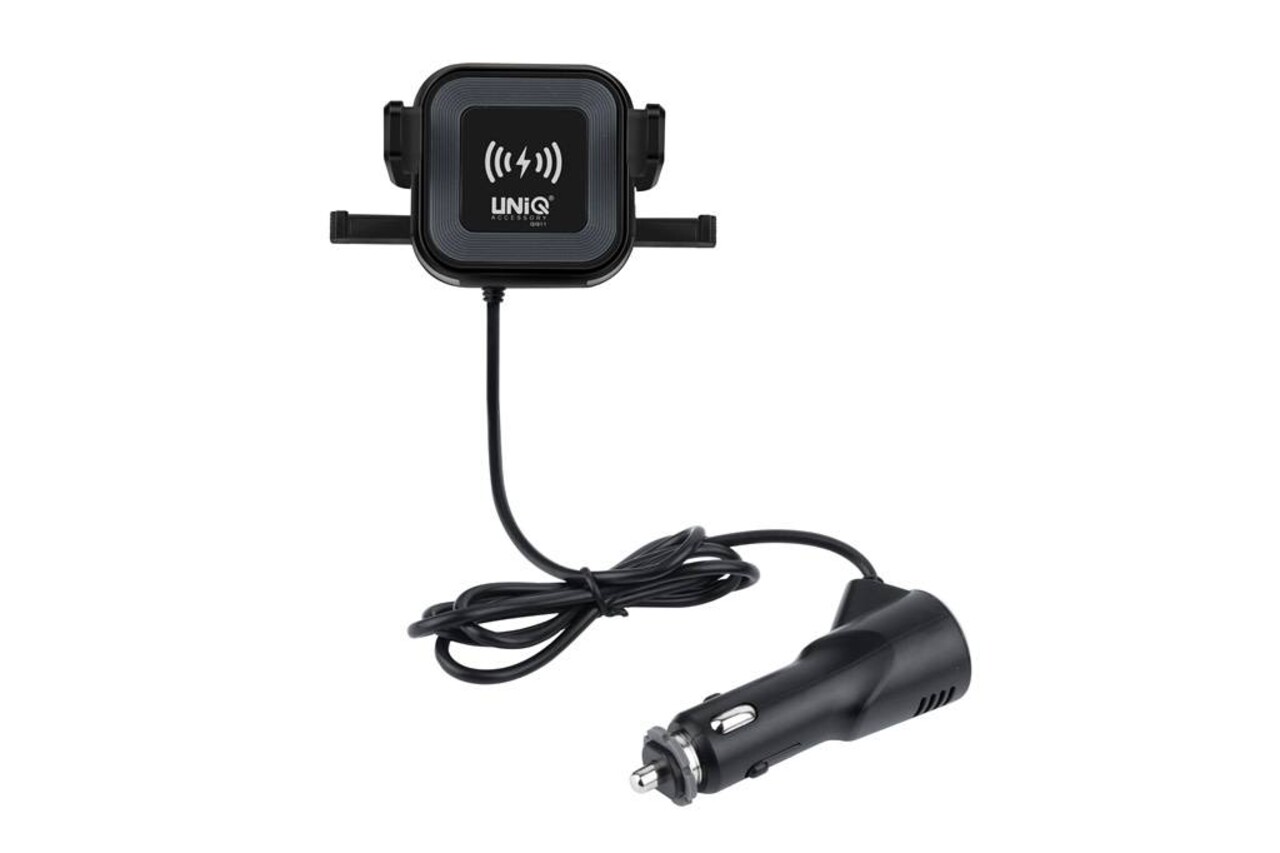 UNIQ Accessory UNIQ Accessory Autohouder en Draadloze Oplader - Zwart UNIQ Accessory UNIQ Accessory Autohouder en Draadloze Oplader - Zwart