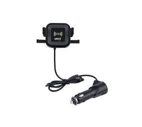 UNIQ Accessory UNIQ Autohouder + Draadloze Oplader - Schwarz UNIQ Accessory UNIQ Autohouder + Draadloze Oplader - Schwarz