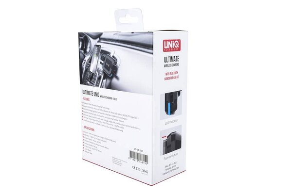 UNIQ Accessory UNIQ Autohouder +  Draadloze Oplader - Schwarz