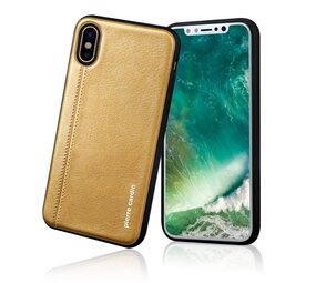 Pierre Cardin Pierre Cardin silicon coque pour Apple iPhone X - Jaune (8719273140833)