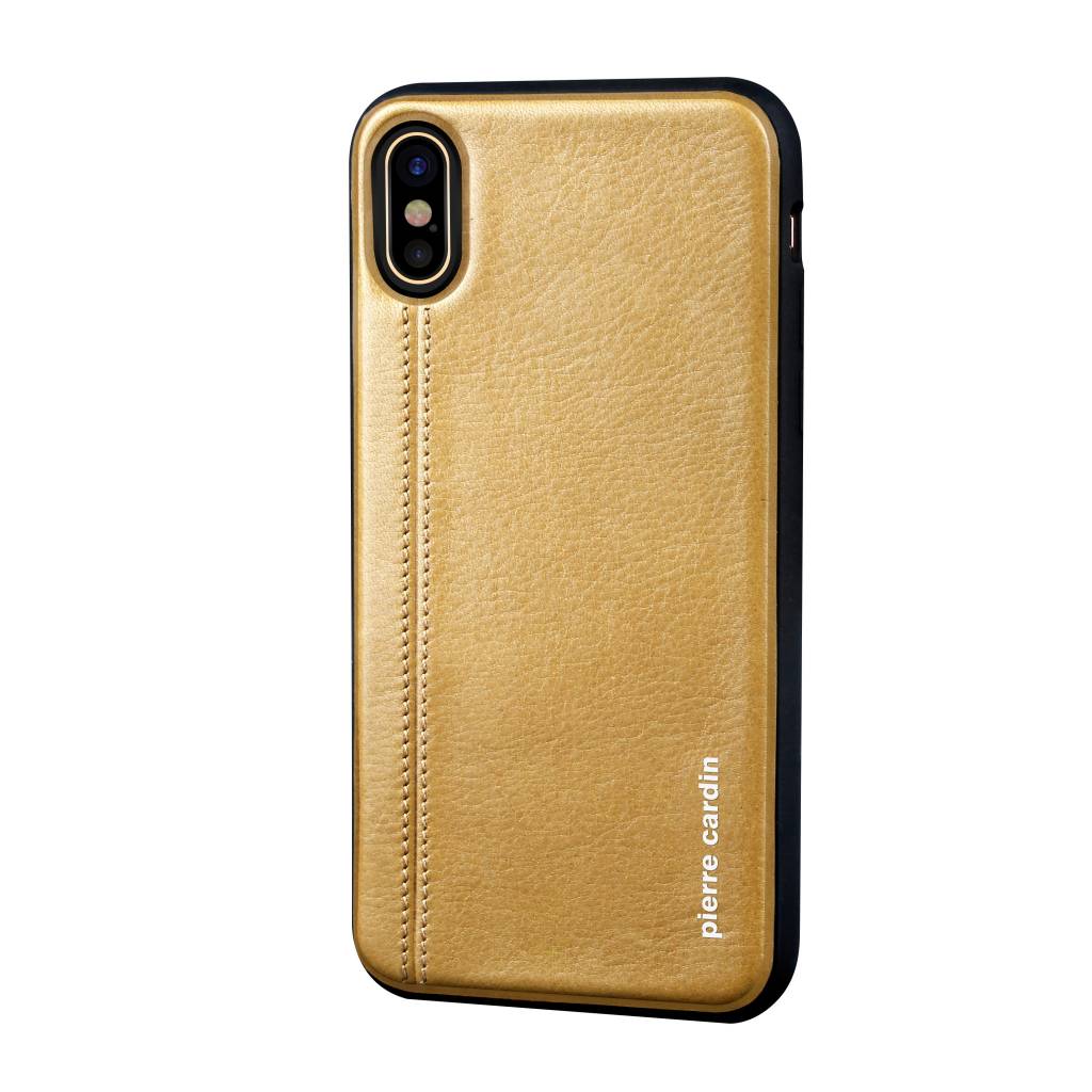 Pierre Cardin Pierre Cardin Backcover voor Apple iPhone X-Xs - Geel, foto 2 van 6