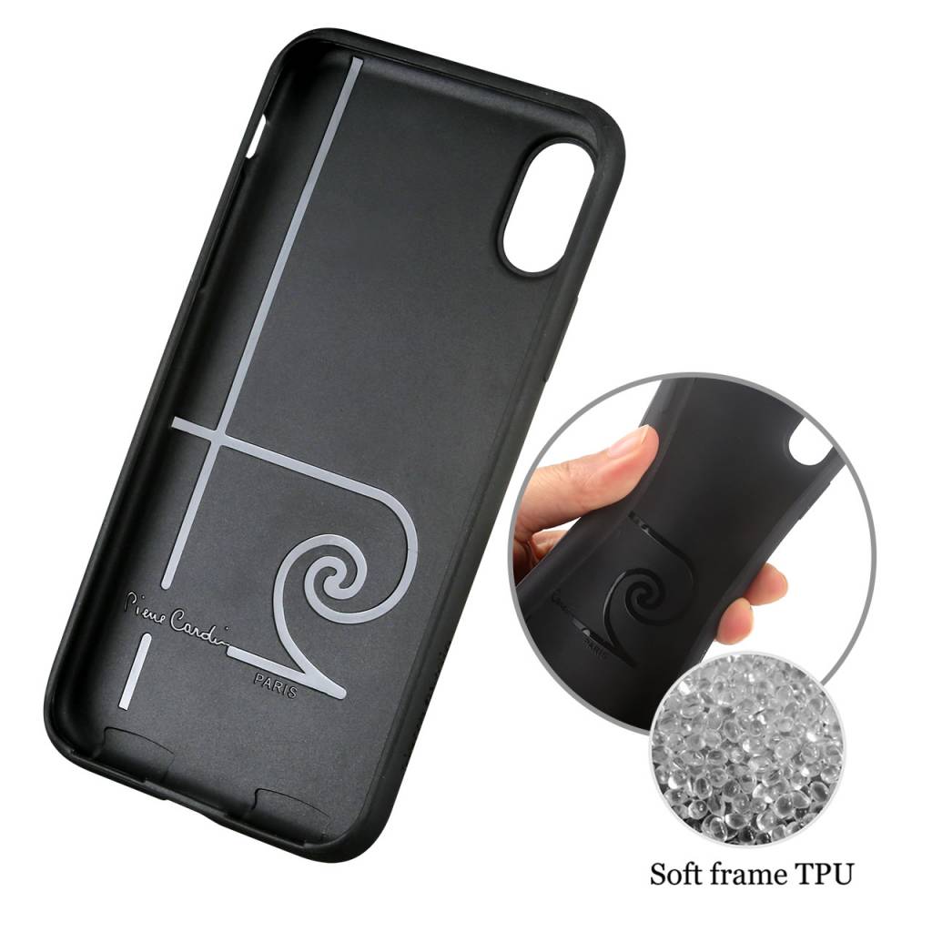 Pierre Cardin Pierre Cardin Backcover voor Apple iPhone X-Xs - Geel, foto 4 van 6