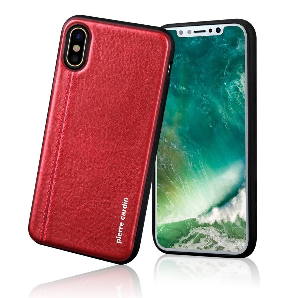 Pierre Cardin Pierre Cardin silicon back cover for Apple iPhone X - Red (8719273140826)