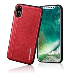 Pierre Cardin silicon coque pour Apple iPhone X - Rouge (8719273140826)