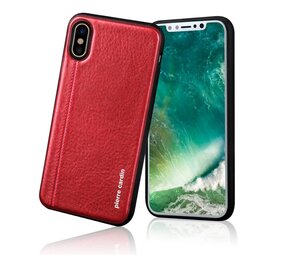 Pierre Cardin Pierre Cardin silicon back cover for Apple iPhone X - Red (8719273140826)