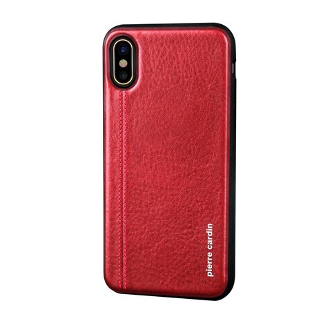 Pierre Cardin Pierre Cardin silicon back cover for Apple iPhone X - Red (8719273140826)