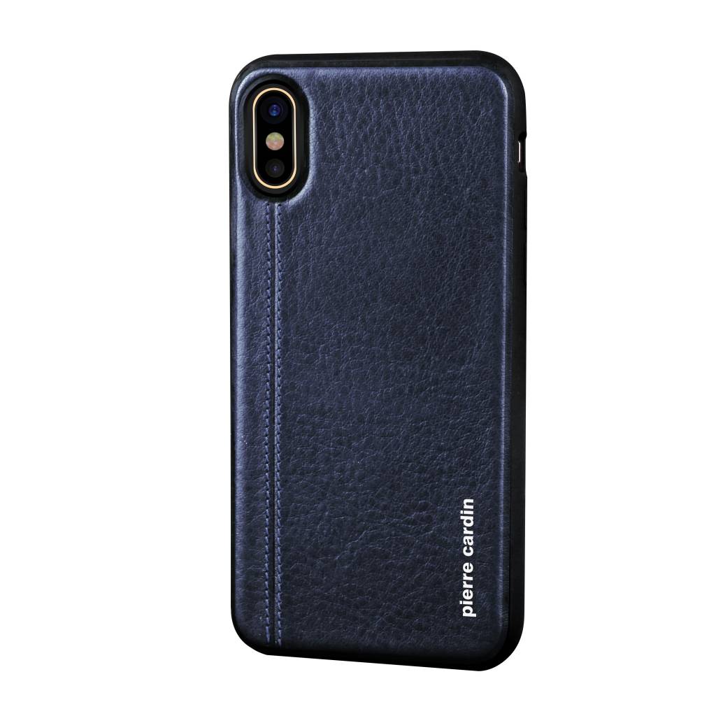 Pierre Cardin Pierre Cardin Backcover voor Apple iPhone X-Xs - Sapphire Blauw, foto 2 van 6