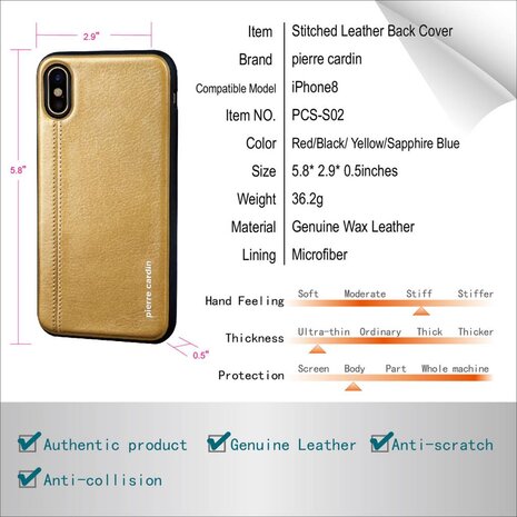 Pierre Cardin Pierre Cardin silicon coque pour Apple iPhone X - Sapphire Bleu (8719273140840)