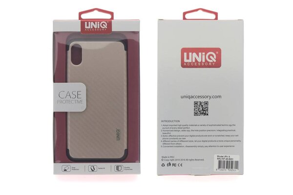 UNIQ Accessory Silicone case for Apple iPhone X - Gold (8719273252314)