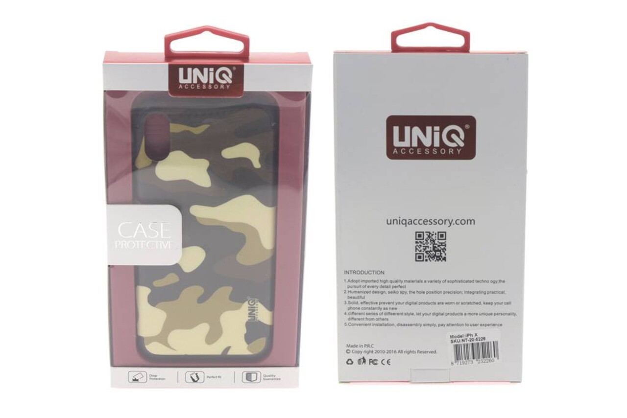 UNIQ Accessory Silicone case for Apple iPhone X - Print (8719273252260)