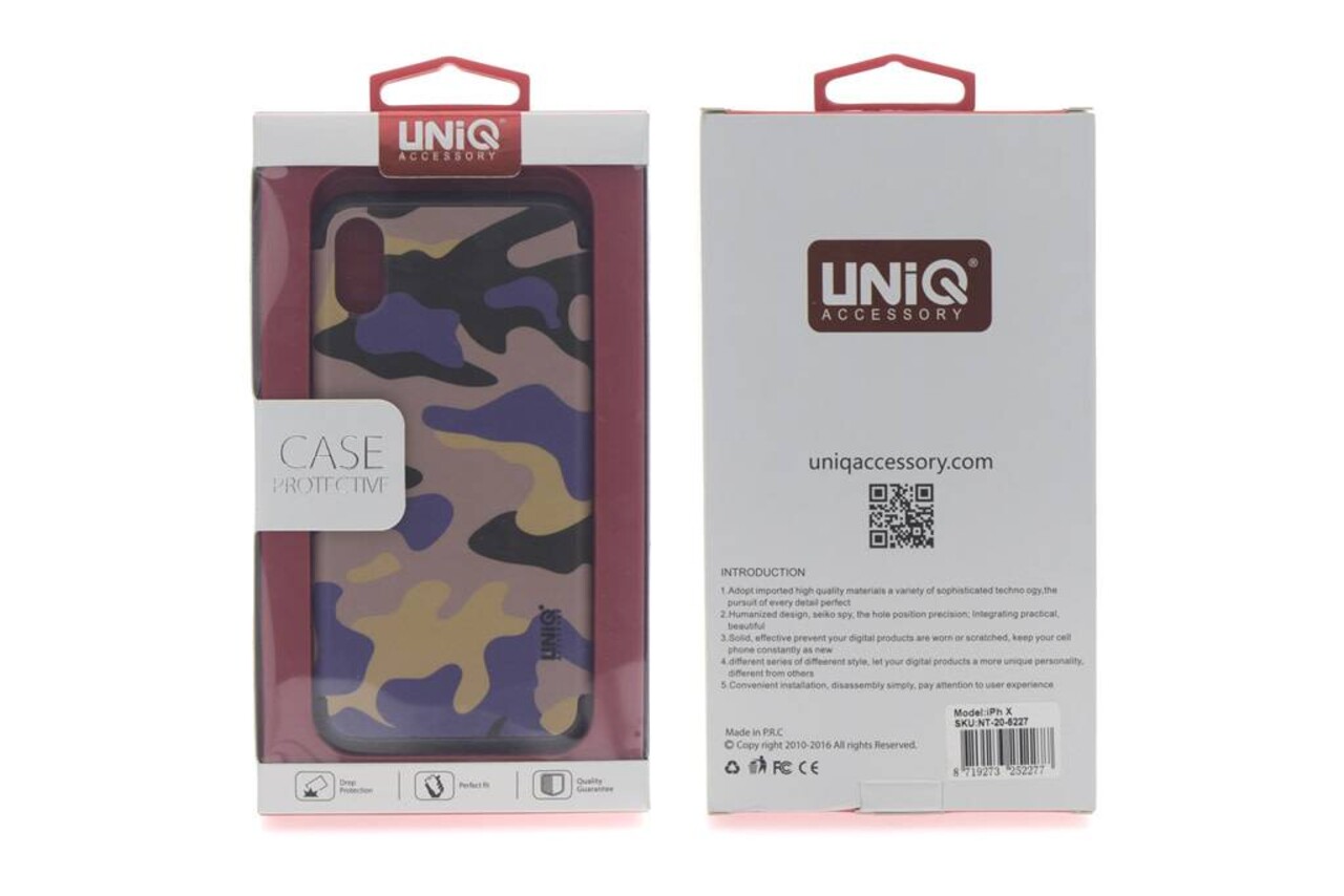 UNIQ Accessory Silicone case for Apple iPhone X - Print (8719273252277)