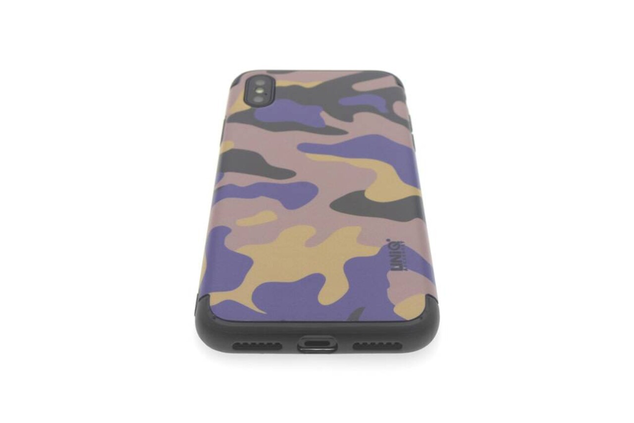 UNIQ Accessory UNIQ Accessory iPhone X-Xs Hard Case Backcover Legerprint - Blauw UNIQ Accessory UNIQ Accessory iPhone X-Xs Hard Case Backcover Legerprint - Blauw