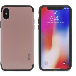 Silikonhülle fur Apple iPhone X - Rose Gold (8719273252321)