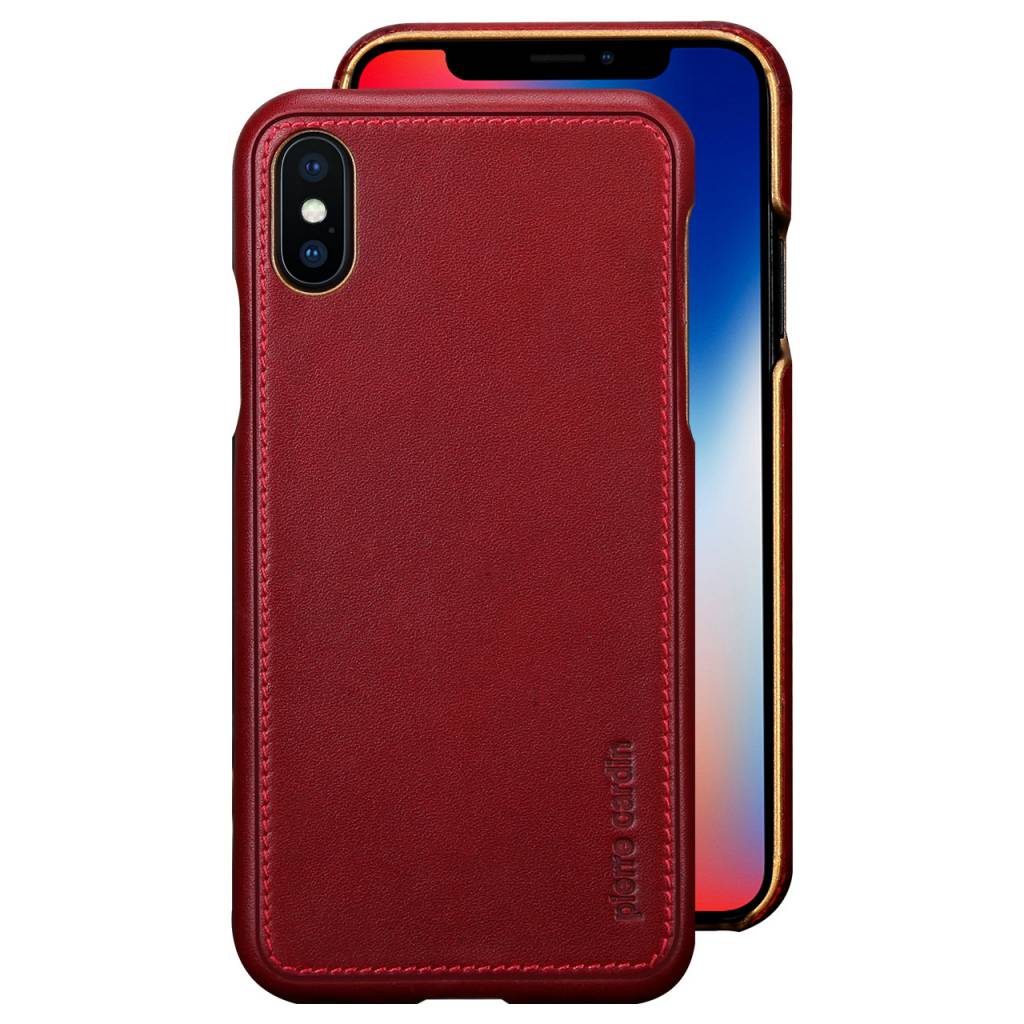 Pierre Cardin Pierre Cardin Apple iPhone X-Xs Backcover - Rood