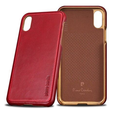 Pierre Cardin Pierre Cardin Apple iPhone X-Xs Backcover - Rood Pierre Cardin Pierre Cardin Apple iPhone X-Xs Backcover - Rood