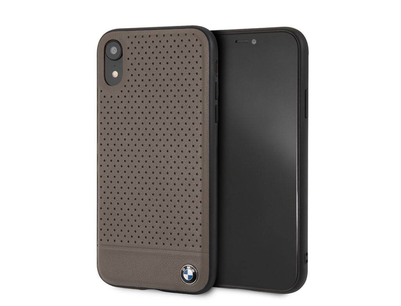 BMW BMW silicon coque pour iPhone XR - Marron (3700740434833)