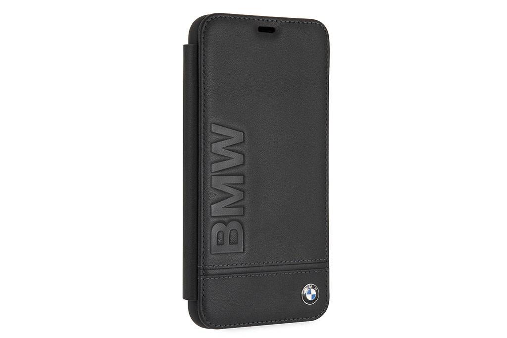 BMW BMW Zwart iPhone Xs Max - Book Case - Leer - Stijlvol - Met pashouder, foto 4 van 6