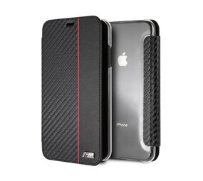 BMW BMW Zwart iPhone Xs Max - Book Case - Stijlvol - Leer - Met pashouder BMW BMW Zwart iPhone Xs Max - Book Case - Stijlvol - Leer - Met pashouder