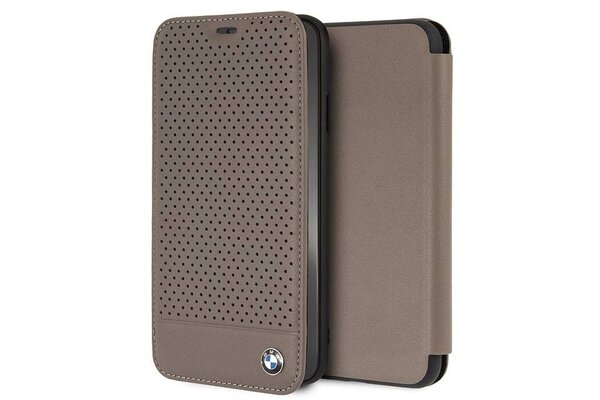 BMW BMW silicon back cover for iPhone Xs Max - Brown (3700740434864)