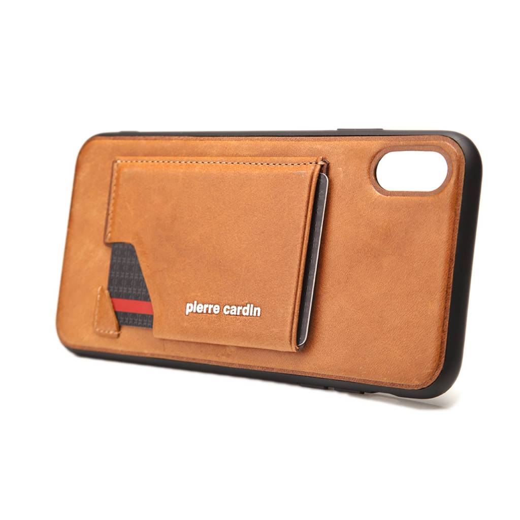 Pierre Cardin Pierre Cardin Backcover voor de Apple iPhone Xs Max - Bruin, foto 2 van 6