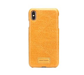 Pierre Cardin Pierre Cardin silicon coque pour iPhone Xs Max - Jaune (8719273277997)