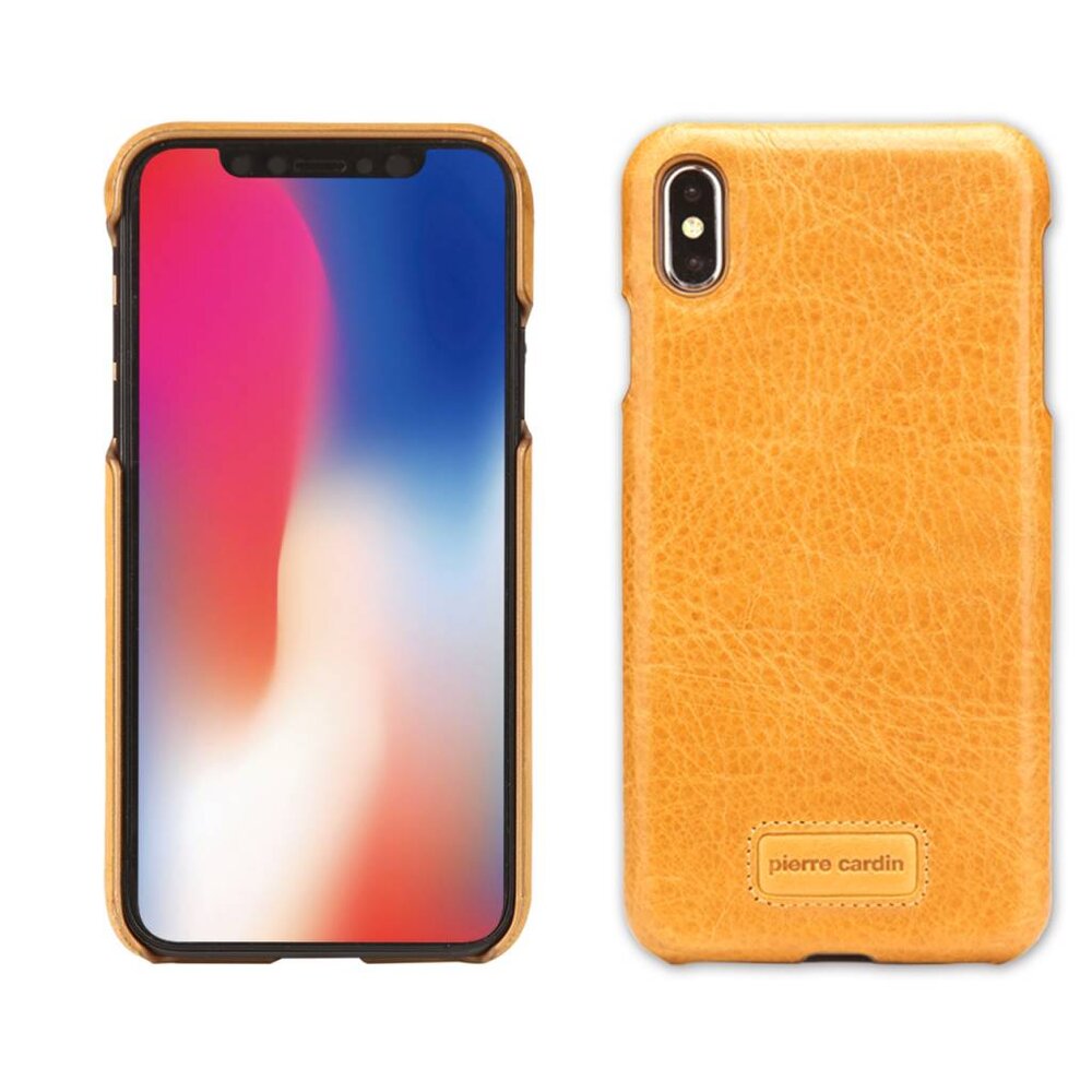 Pierre Cardin Pierre Cardin backcover for iPhone Xs Max - Yellow (8719273277997) Pierre Cardin Pierre Cardin backcover for iPhone Xs Max - Yellow (8719273277997)