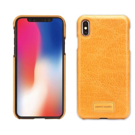 Pierre Cardin Pierre Cardin silicon coque pour iPhone Xs Max - Jaune (8719273277997)