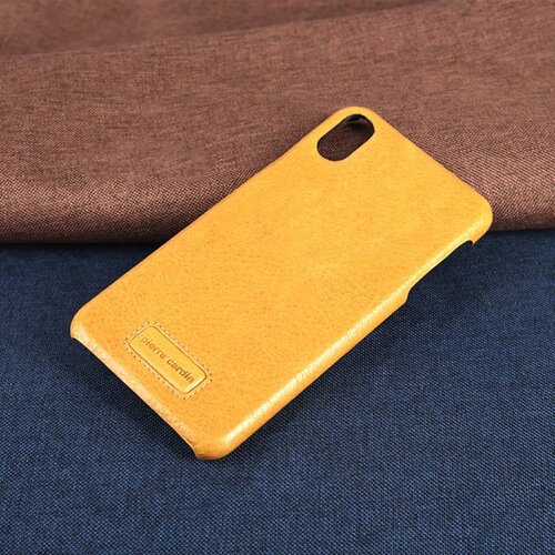 Pierre Cardin Pierre Cardin silicon coque pour iPhone Xs Max - Jaune (8719273277997)