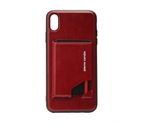 Pierre Cardin Pierre Cardin silicon coque pour iPhone Xs Max - Rouge (8719273277942)