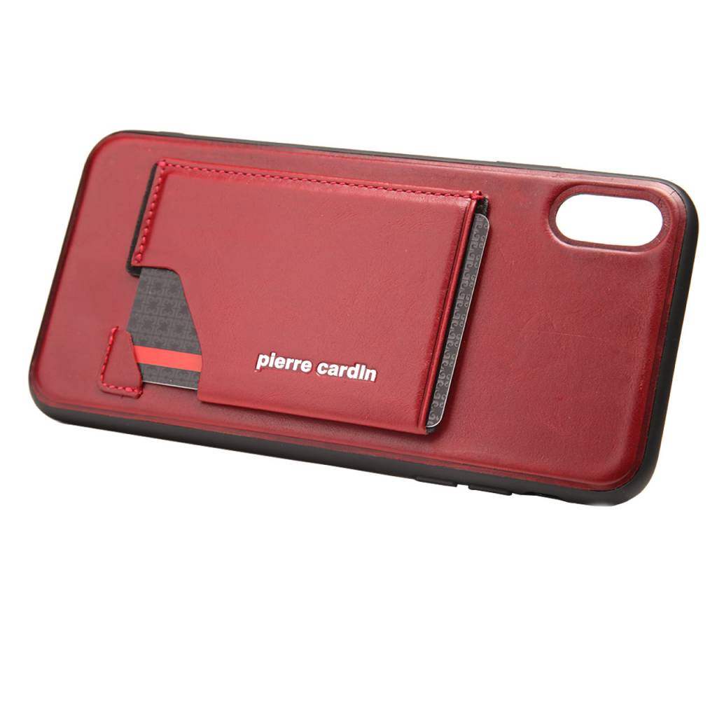 Pierre Cardin Pierre Cardin Backcover voor de Apple iPhone Xs Max - Rood, foto 2 van 6