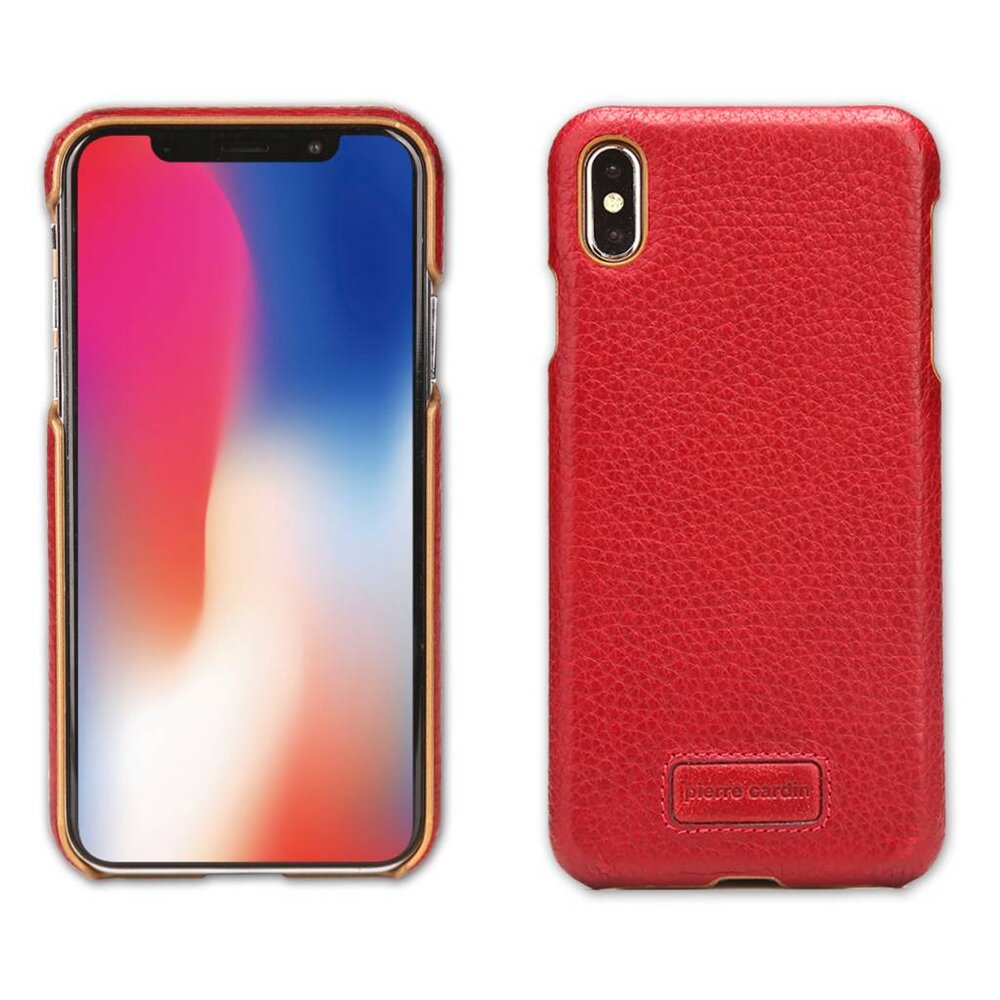 Pierre Cardin Pierre Cardin silicon coque pour iPhone Xs Max - Rouge (8719273277980)