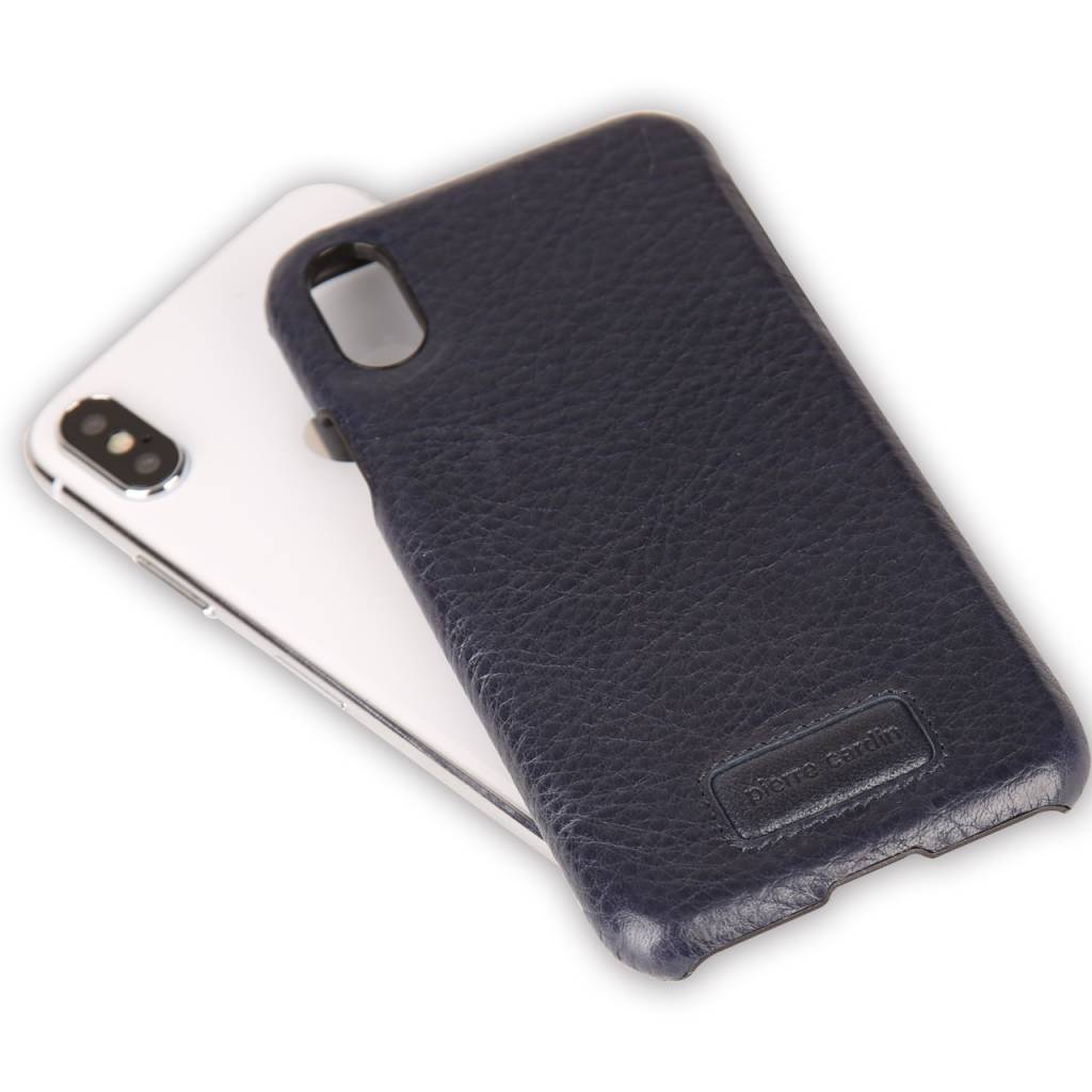 Pierre Cardin Pierre Cardin Backcover voor Apple iPhone Xs Max - Sapphire Blauw, foto 3 van 6