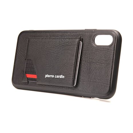 Pierre Cardin Pierre Cardin Backcover voor de Apple iPhone Xs Max - Zwart Pierre Cardin Pierre Cardin Backcover voor de Apple iPhone Xs Max - Zwart