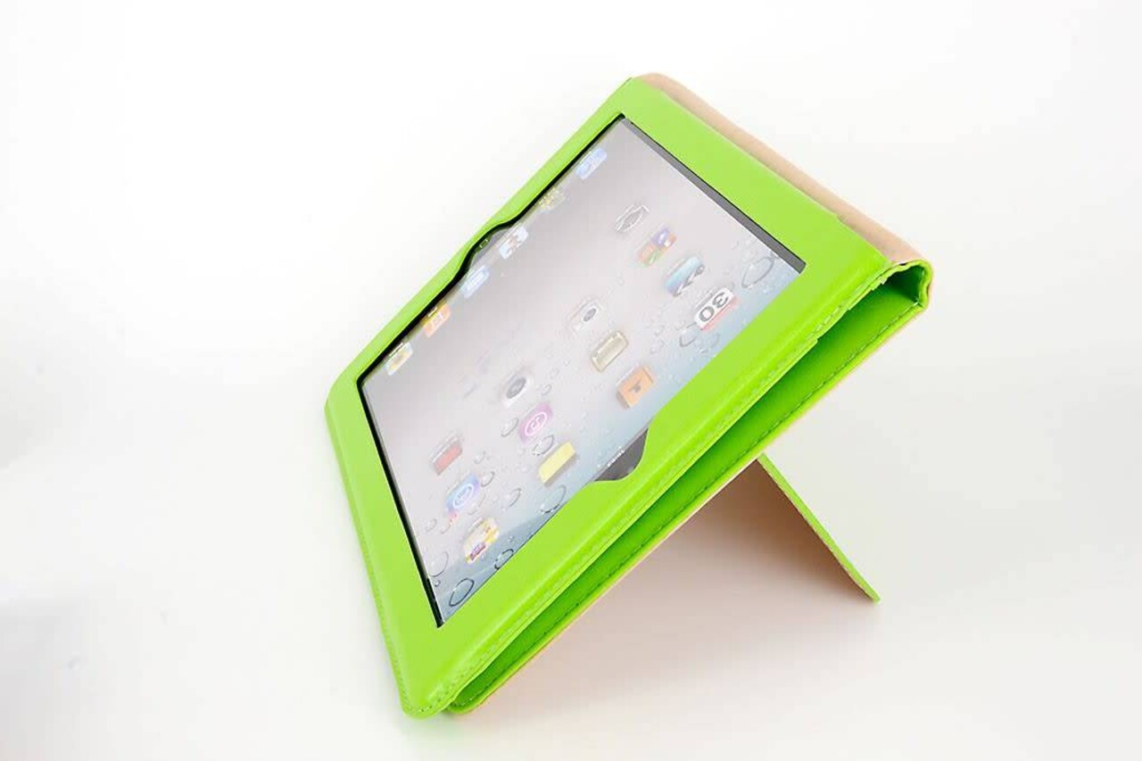 Apple iPad 2-3-4 Groen Smart Case - Book Case Tablethoes Apple iPad 2-3-4 Groen Smart Case - Book Case Tablethoes