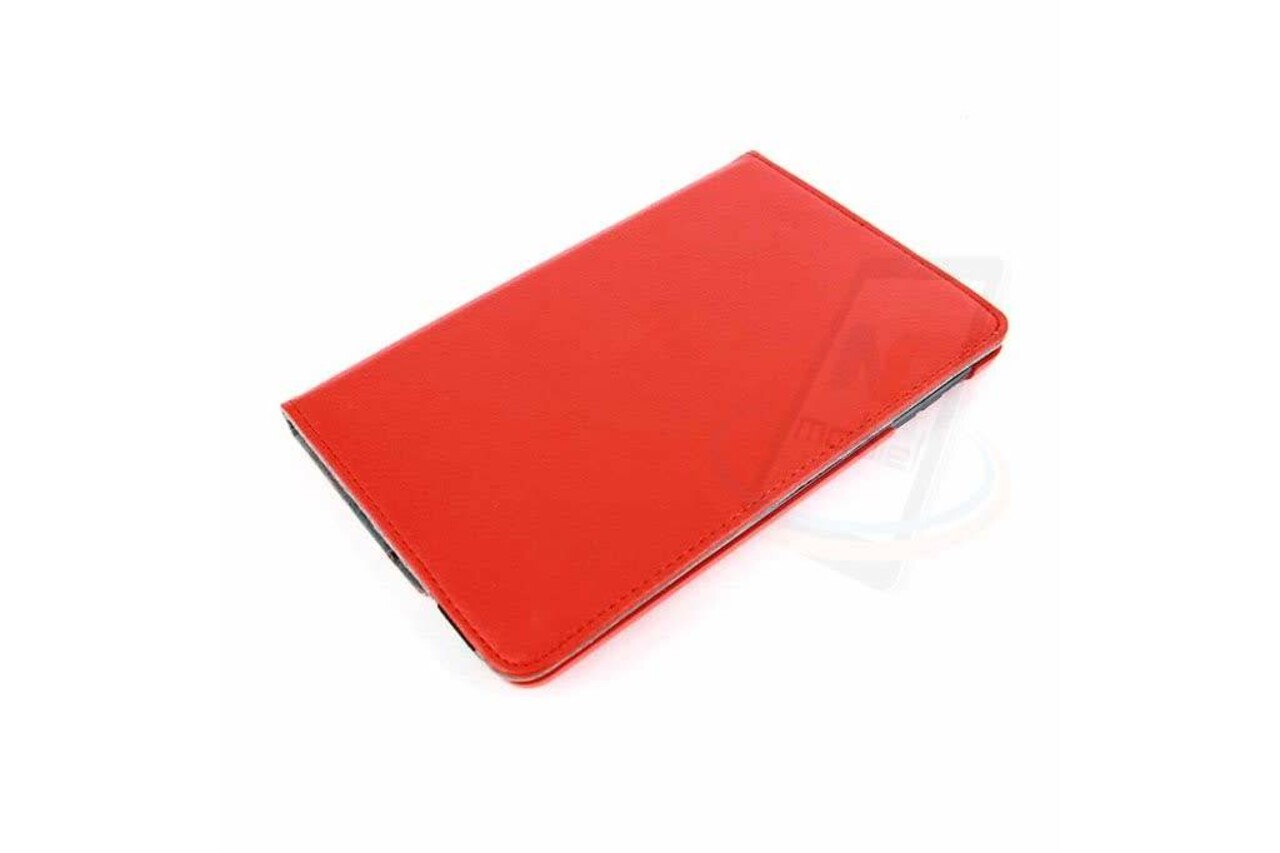 Apple iPad Mini 2-3 Rood Achterkant - Book Case Tablethoes Apple iPad Mini 2-3 Rood Achterkant - Book Case Tablethoes