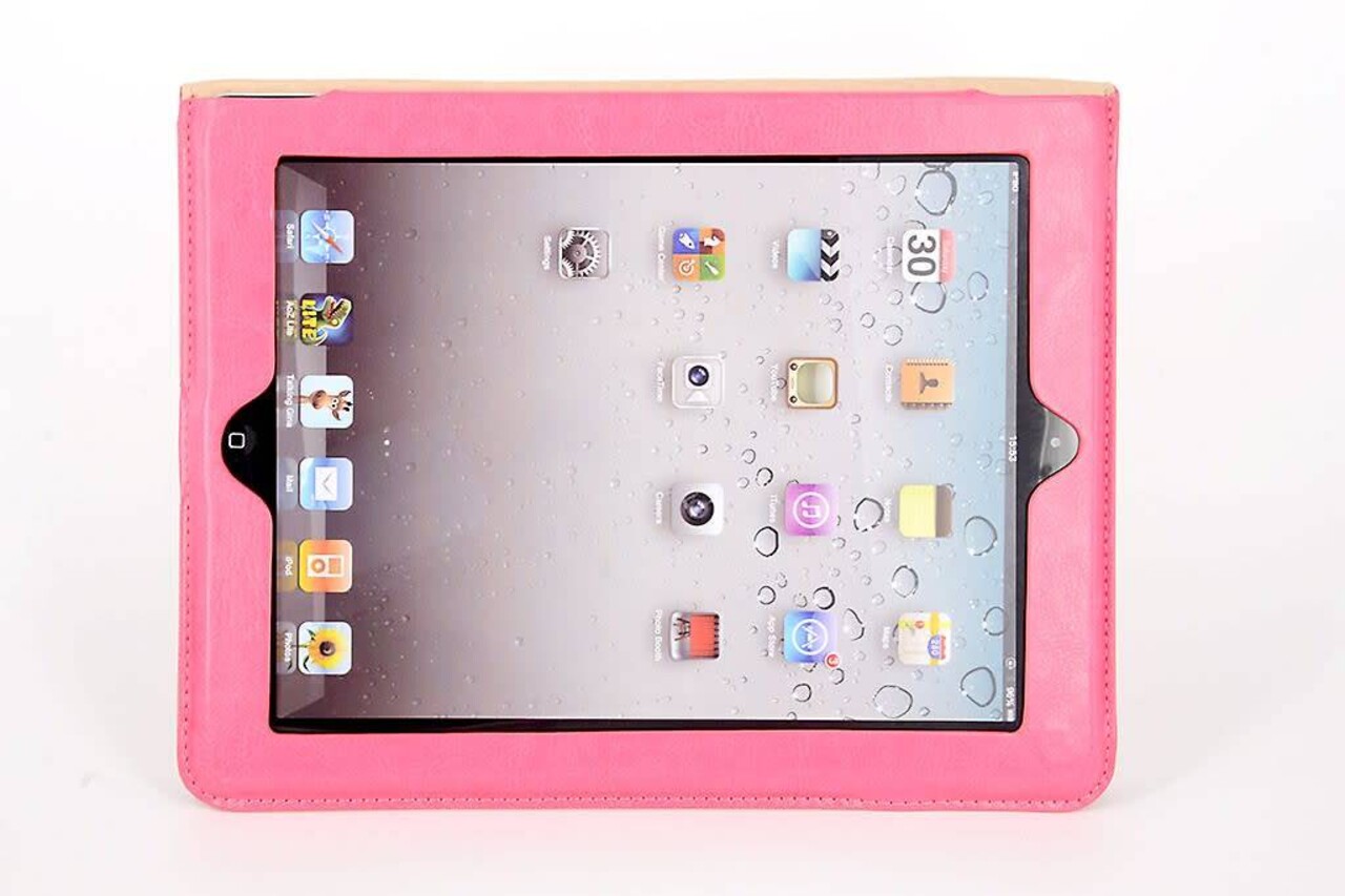 Apple iPad 2-3-4 Roze Smart Case - Book Case Tablethoes Apple iPad 2-3-4 Roze Smart Case - Book Case Tablethoes
