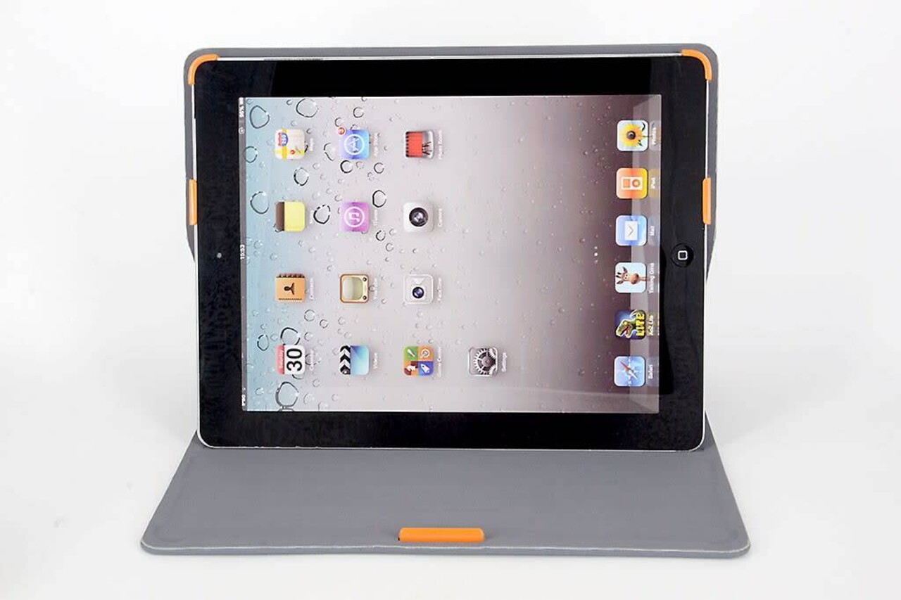 Apple Grau Book Case Tablet für iPad 2-3-4 Apple Grau Book Case Tablet für iPad 2-3-4