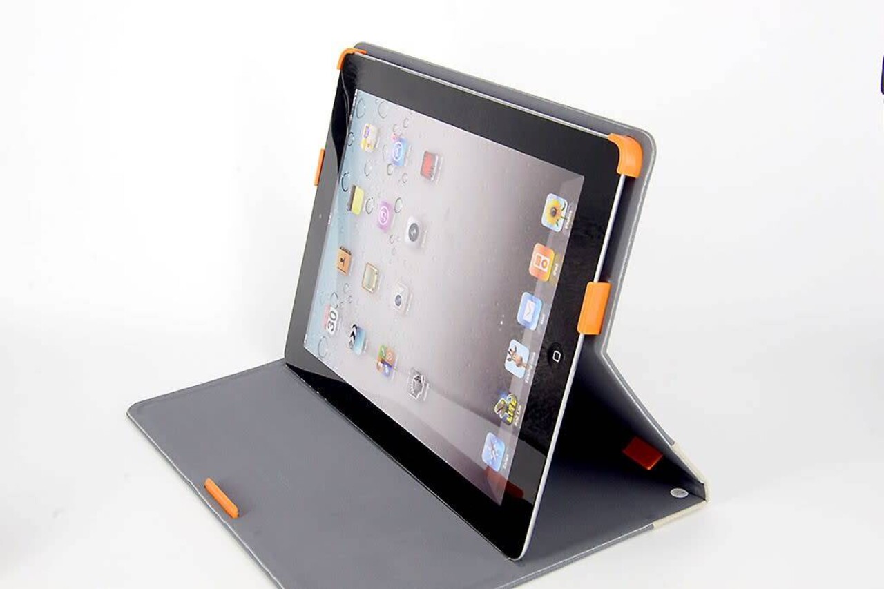 Apple Grau Book Case Tablet für iPad 2-3-4 Apple Grau Book Case Tablet für iPad 2-3-4