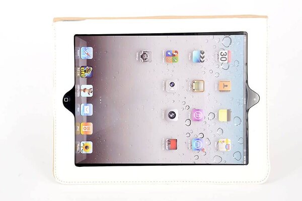 Apple Tablet Housse Blanc pour iPad 2-3-4 Apple Tablet Housse Blanc pour iPad 2-3-4