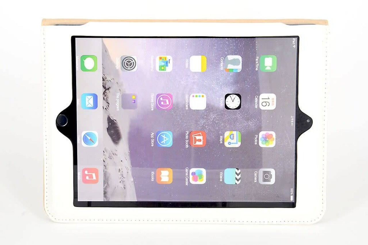 Apple iPad Air Wit Smart Case - Book Case Tablethoes Apple iPad Air Wit Smart Case - Book Case Tablethoes