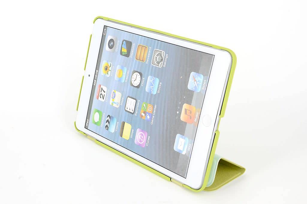 Apple iPad Mini 2-3 Groen Smart Case - Book Case Tablethoes, foto 4 van 4