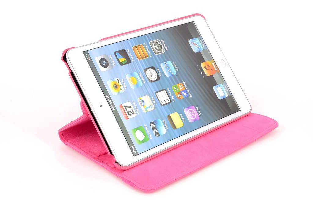 Apple iPad Mini 4 Roze Smart Case - Book Case Tablethoes, foto 4 van 4