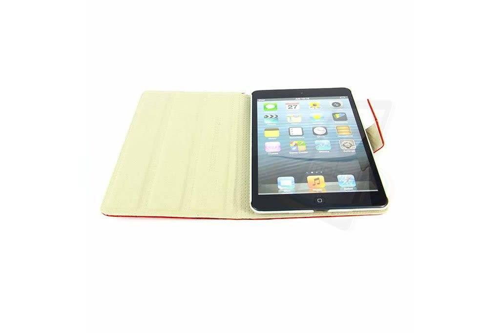 Apple iPad Mini 2-3 Rood Smart Case - Book Case Tablethoes, foto 4 van 4