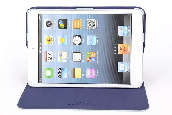 Apple iPad Mini 2-3 Grijs Smart Case - Book Case Tablethoes Apple iPad Mini 2-3 Grijs Smart Case - Book Case Tablethoes