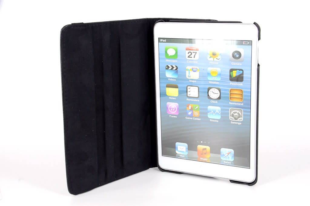 Apple iPad Mini 4 - Book Case Tablethoes - Zwart - 360 graden draaibaar, foto 2 van 4