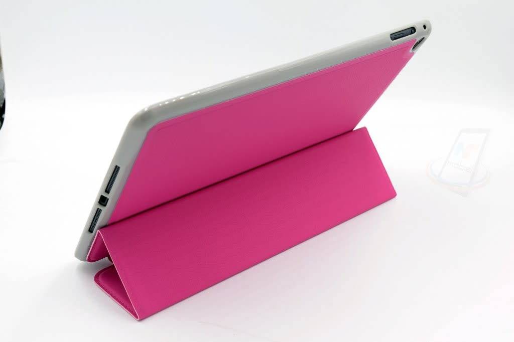 Apple iPad Air 2 Hot Pink Smart Case - Book Case Tablethoes, foto 3 van 4