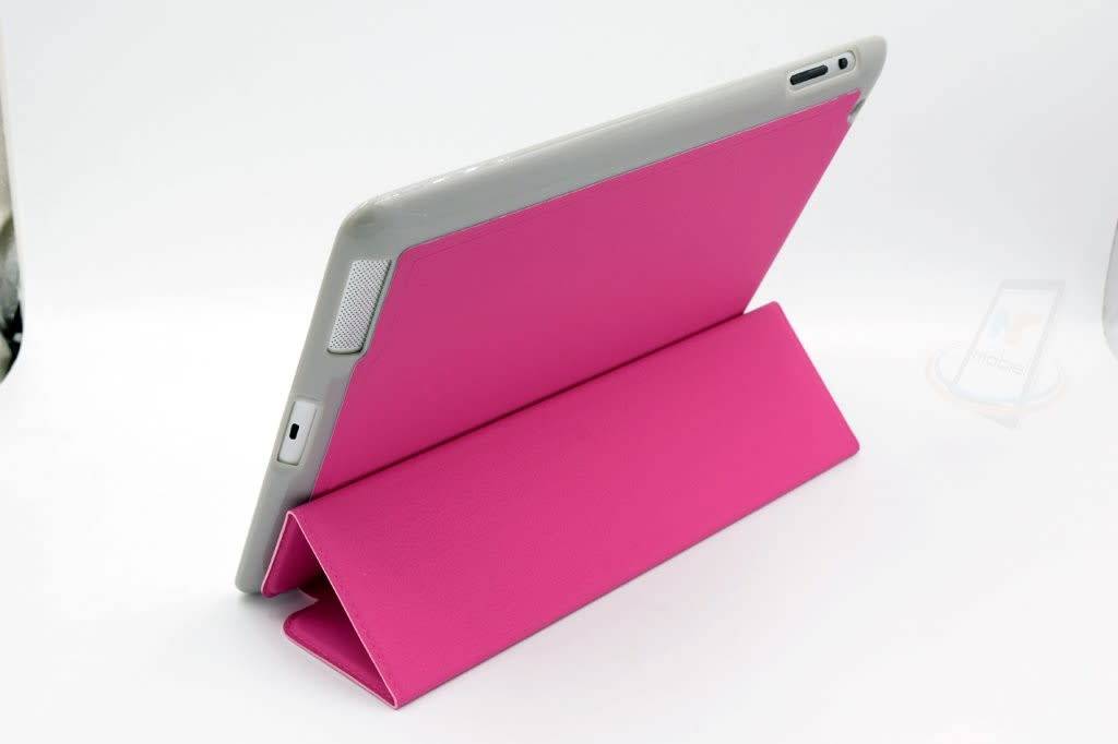 Apple iPad 2-3-4 Hot Pink Smart Case - Book Case Tablethoes, foto 4 van 5